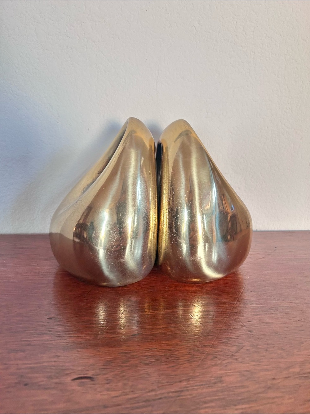 Jenfred Ware Ben Selbed Design 2 Brass Accent Mid Century Modern Decorative Orbs